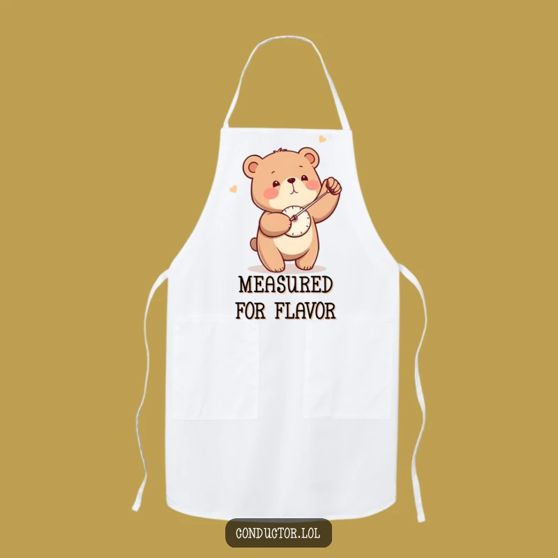 Funny Bear Metronome Apron - Cook to the Beat with This Hilarious Kitchen Gear