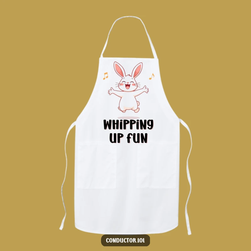 Funny Rabbit Conductor Apron: Cook with Giggle-Powered Precision