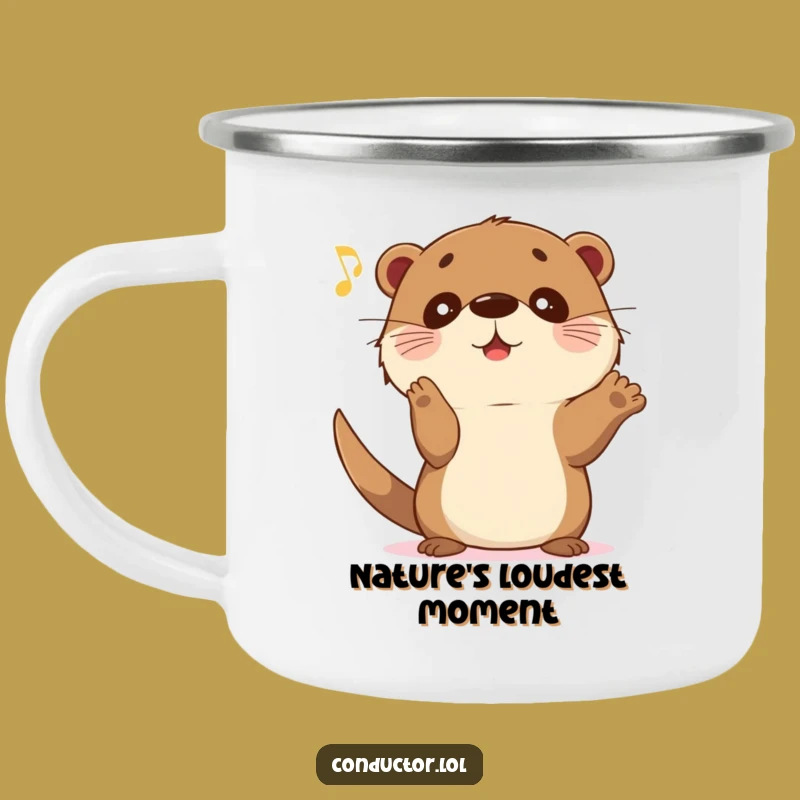 Funny Otter Crescendo Camping Mug - Campfire Anthems with This Hilarious Cup