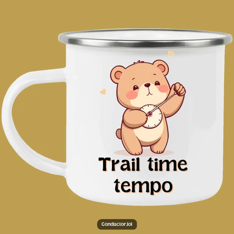 Funny Bear Metronome Camping Mug - Campfire Rhythms with This Hilarious Cup