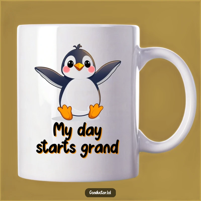 Funny Penguin Pose Mug: A Hilarious Gift for Drama Queens and Fans