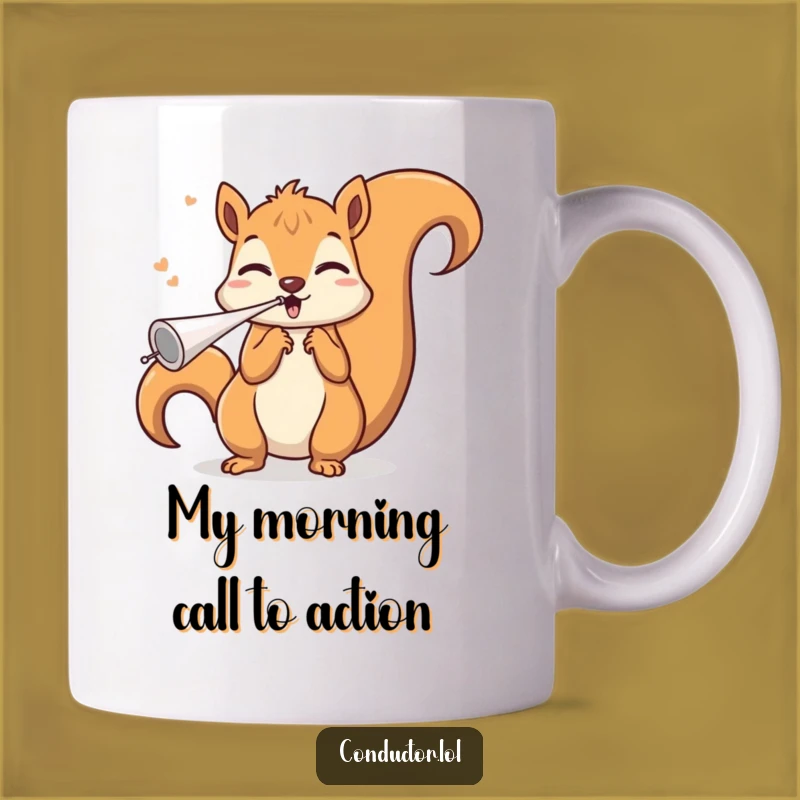 Funny Squirrel Conductor Mug: A Whimsical Gift for Music Lovers and Squirrel Fans!