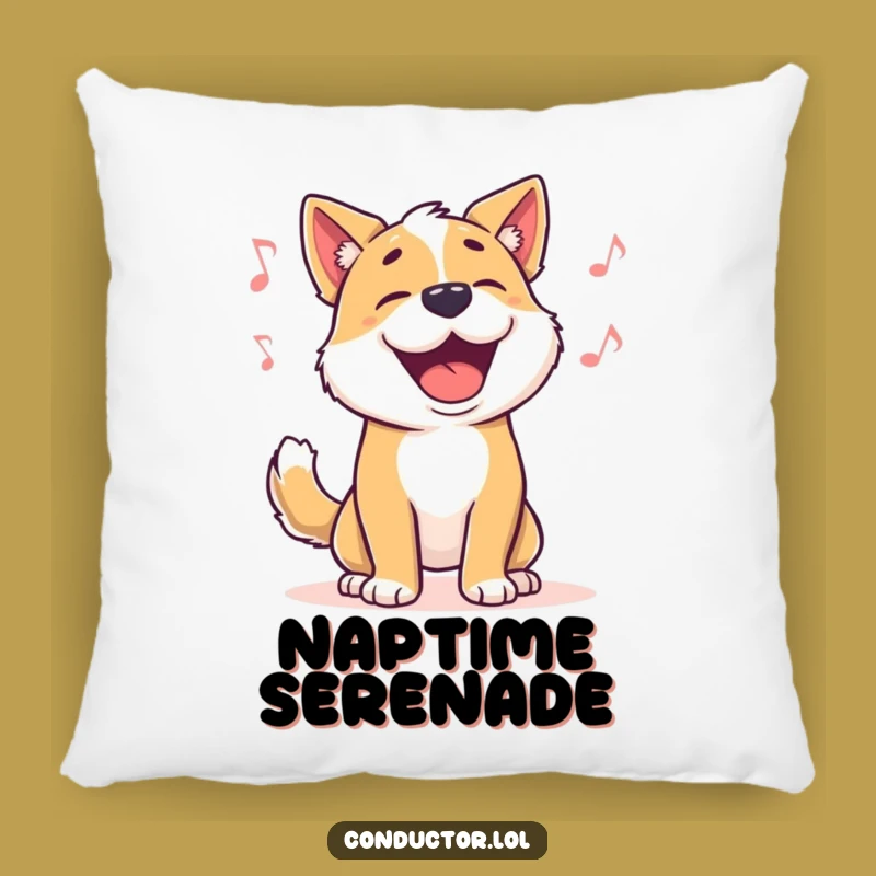 Soft Funny Dog Pillow - Cozy Up with This Humorous Musical Pup