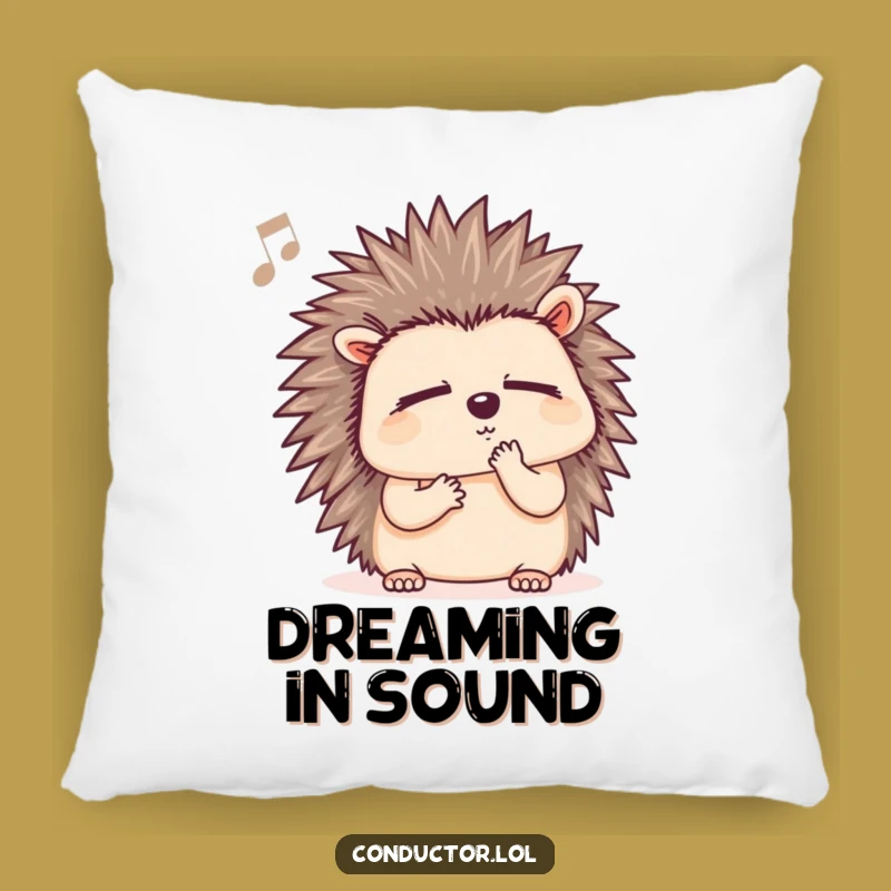 Soft Funny Hedgehog Pillow - A Cozy and Humorous Musical Accent Gift