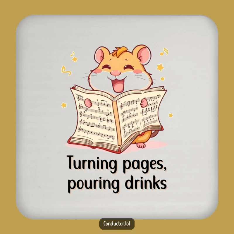 Funny Hamster Score Coaster - Protect Surfaces with This Hilarious Speed Art