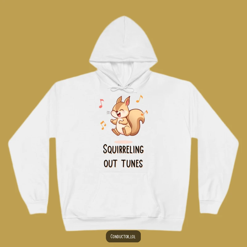 Funny Squirrel Musician Hoodie: Cozy Up with Playful Melodies