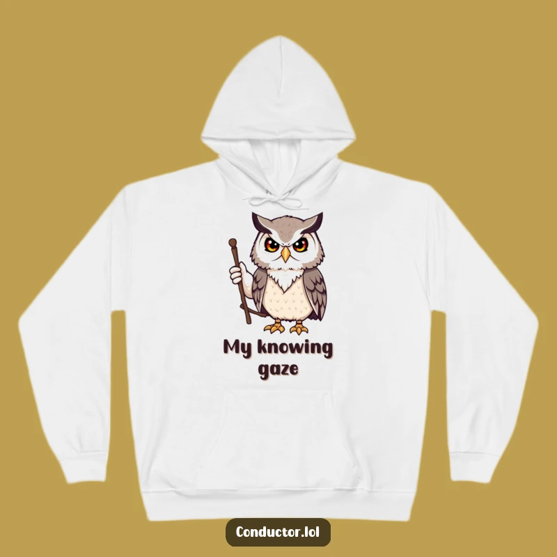 Cozy Funny Owl Leader Hoodie: Warmth and Wise Guidance