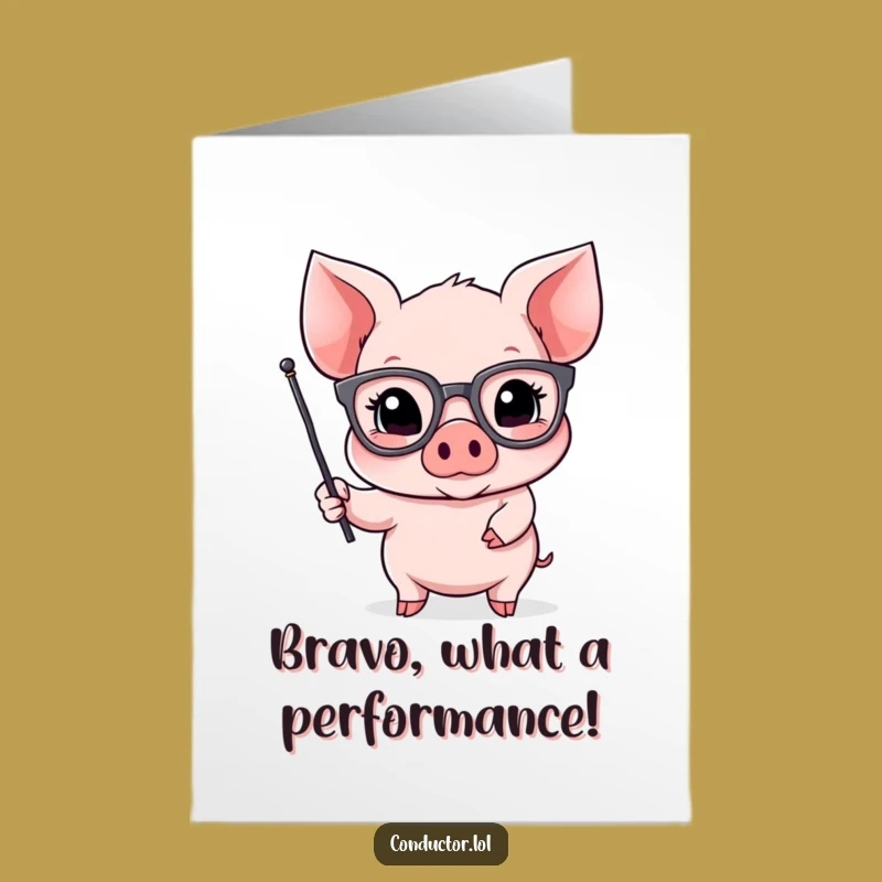 Free Printable Piglet Professor Congratulations Card - Hilarious Downloadable Gift for Achievers