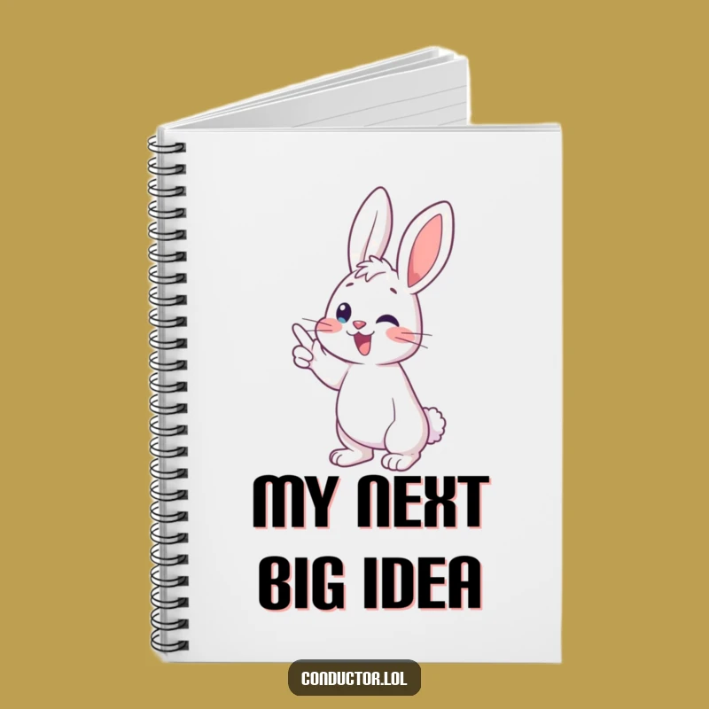 Funny Bunny Conductor Notebook: Compose Your Thoughts with Musical Fun