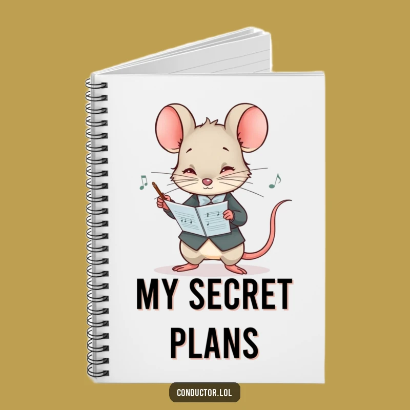 Funny Mouse Conductor Notebook - Journal Your Score with Maestro's Focus