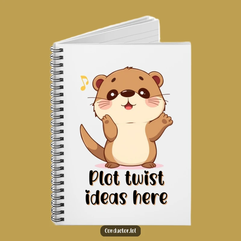 Funny Otter Crescendo Notebook - Write with Flair, Hilarious Journal