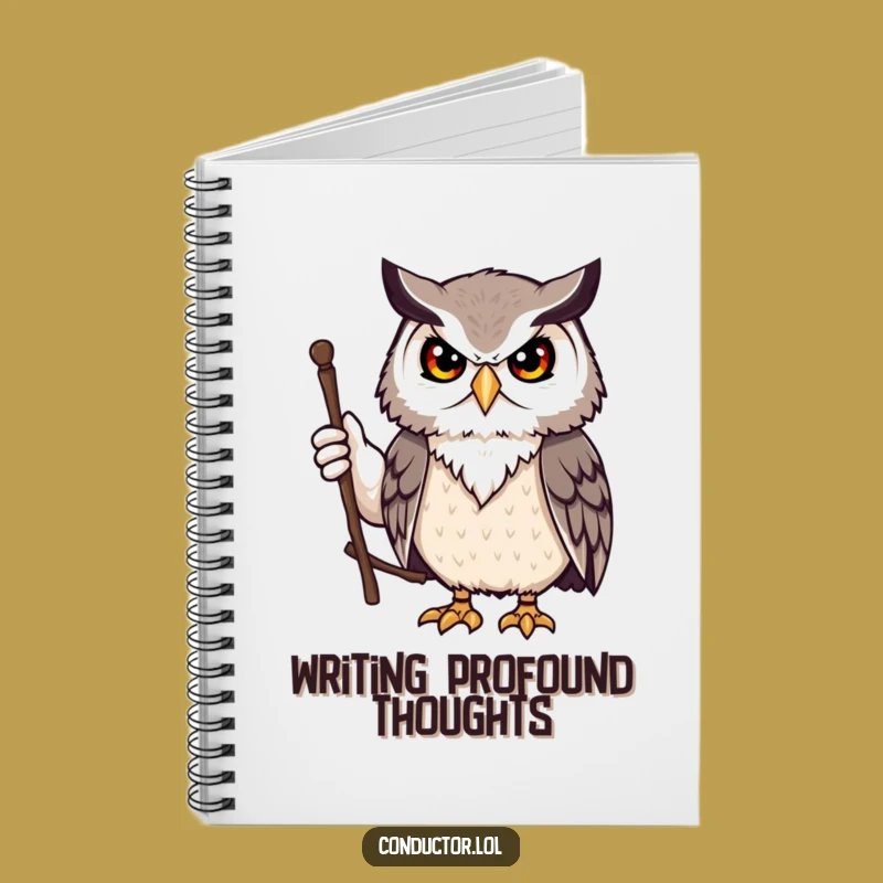 Funny Owl Leader Notebook: Jot Down Your Wise Directives
