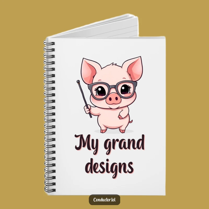 Funny Piglet Orator Notebook: Humorous Journal Gift for Speakers
