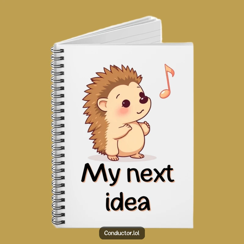 Funny Hedgehog Cue Notebook: Jot Down Your Musical Cues