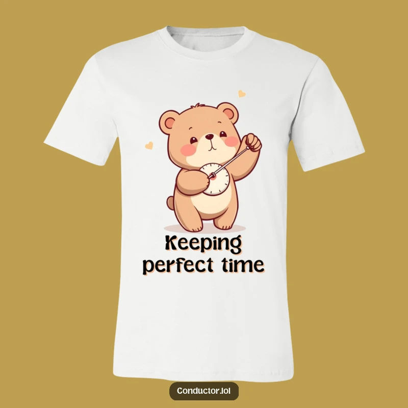 Funny Bear Metronome T-Shirt - Keep the Beat with This Hilarious Tee
