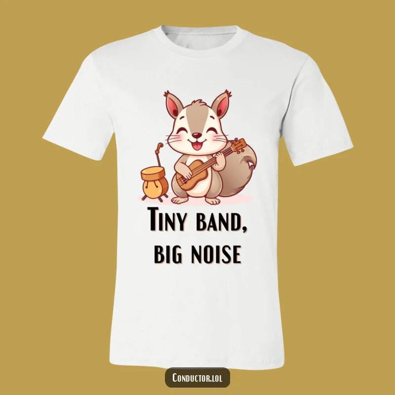 Funny Squirrel Band T-Shirt: Wear Your Love for Tiny Tunes