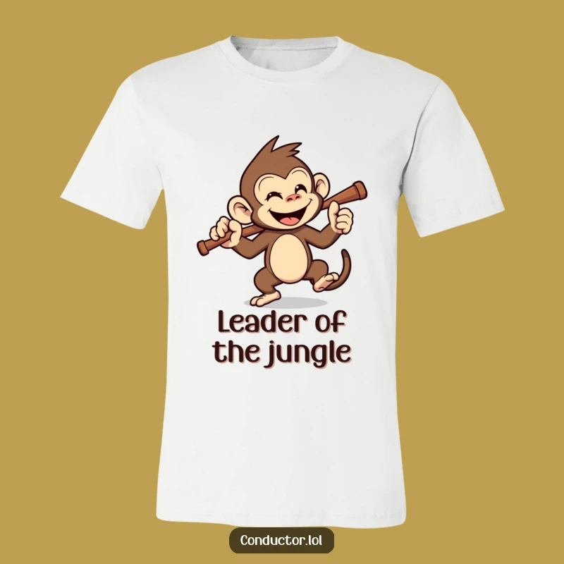 Funny Monkey Conductor T-Shirt: Unleash Your Inner Primate