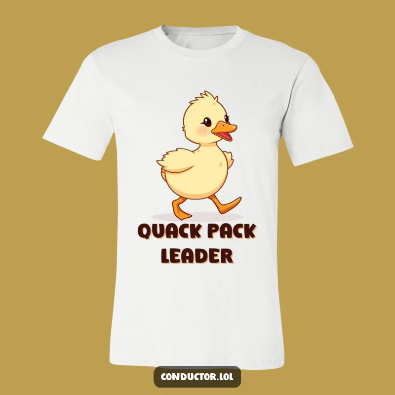 Funny Duckling Marcher Tee: Enthusiastic Explorer Shirt, Hilarious Gift!