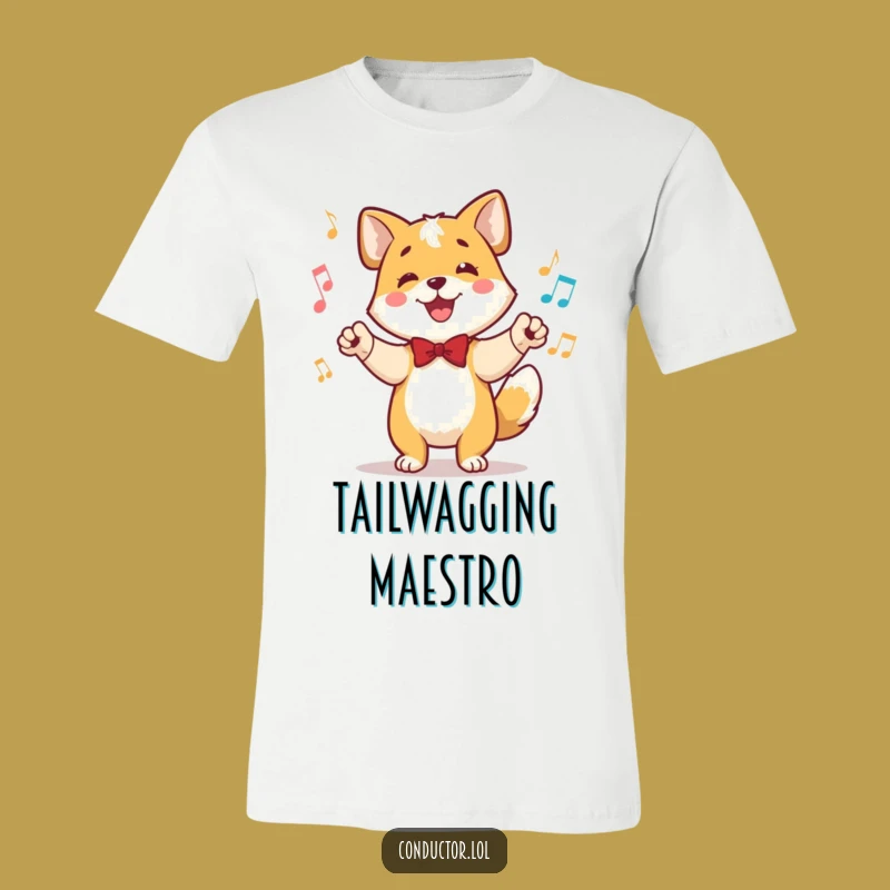 Funny Dog Conductor T-Shirt: Wear Your Musical Direction with Pride