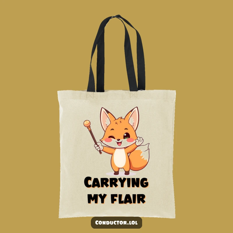 Funny Fox Maestro Tote Bag: Carry Your Style with Flair
